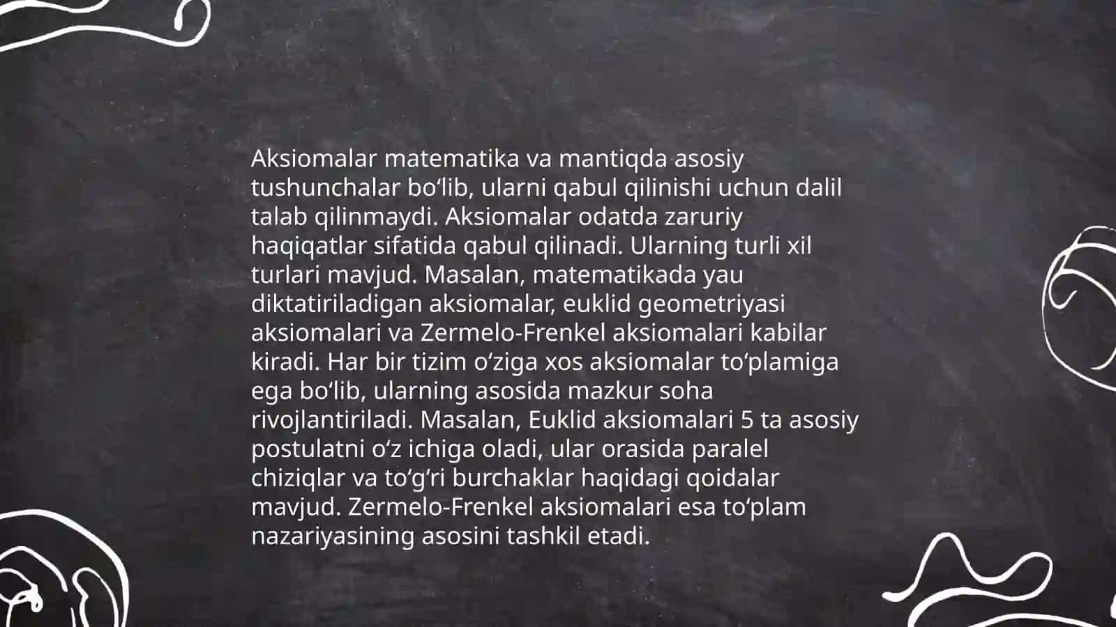 Aksiomalar sistemasi 4
