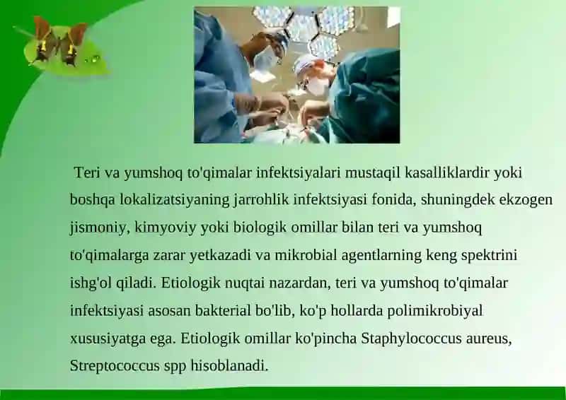 Yusupova | Sarvinozning xirurgiya fanidan tayyorlagan mustaqil ishi 4