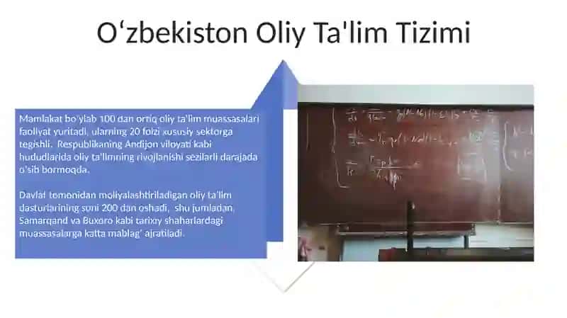 Oʻzbekistonda oliy taʼlim tizimi va ularning statistikasi 4