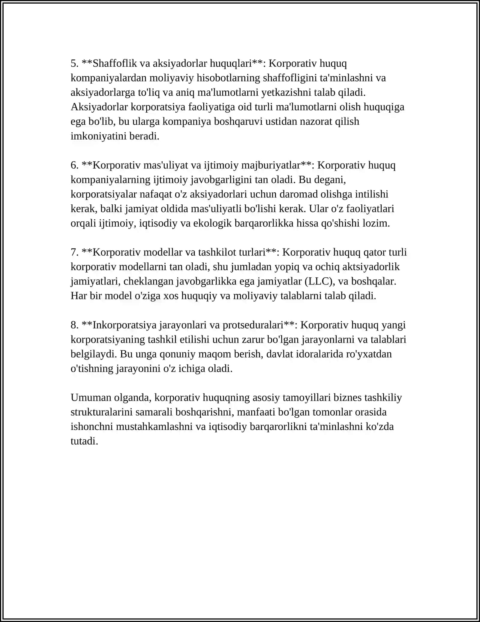 KORPORATIV HUQUQ TUSHUNCHASI 4