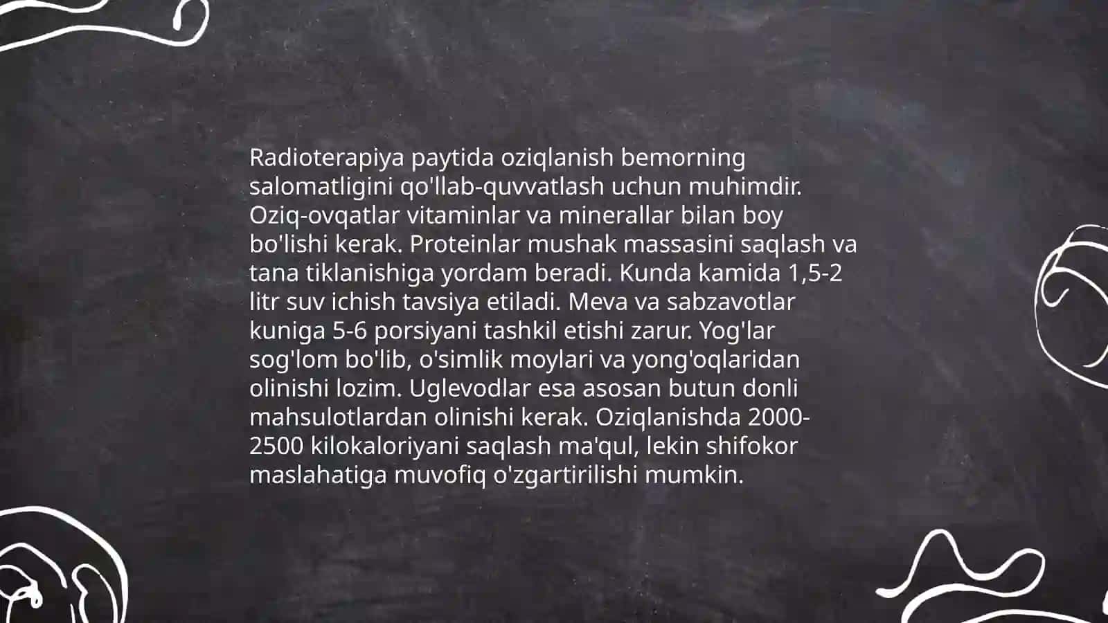 Onkologik bemorlarni parvarish qilish. Xirurgik bemorlarni ovqatlantirish 4