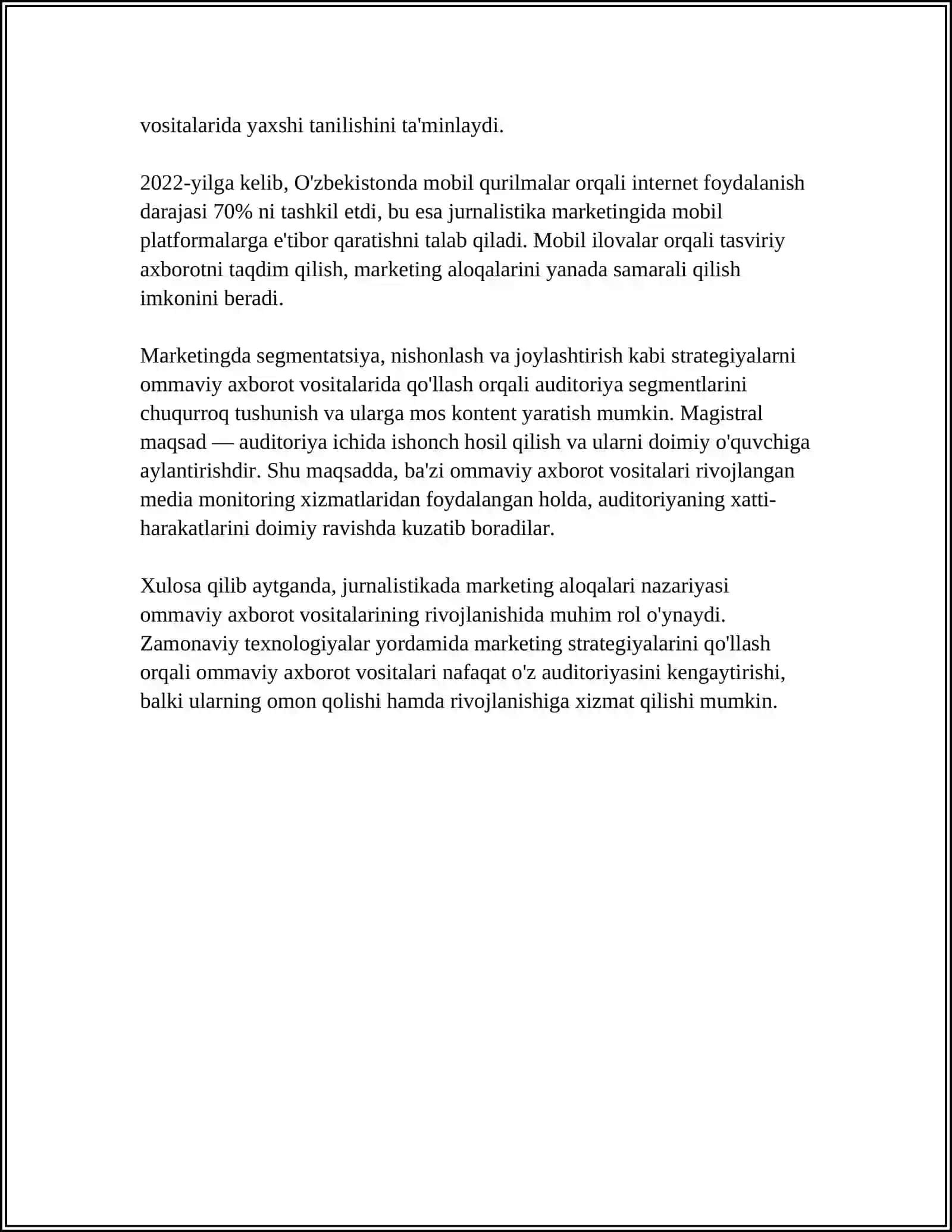 JURNALISTIKADA MARKETING ALOQALARI 4