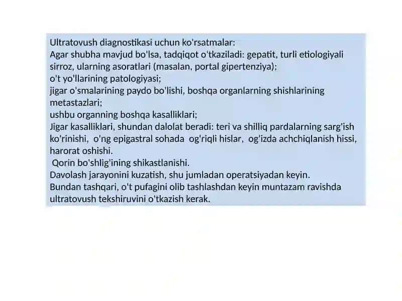 Jigarvao‘tyo‘llarini ultratovush tekshirish 4