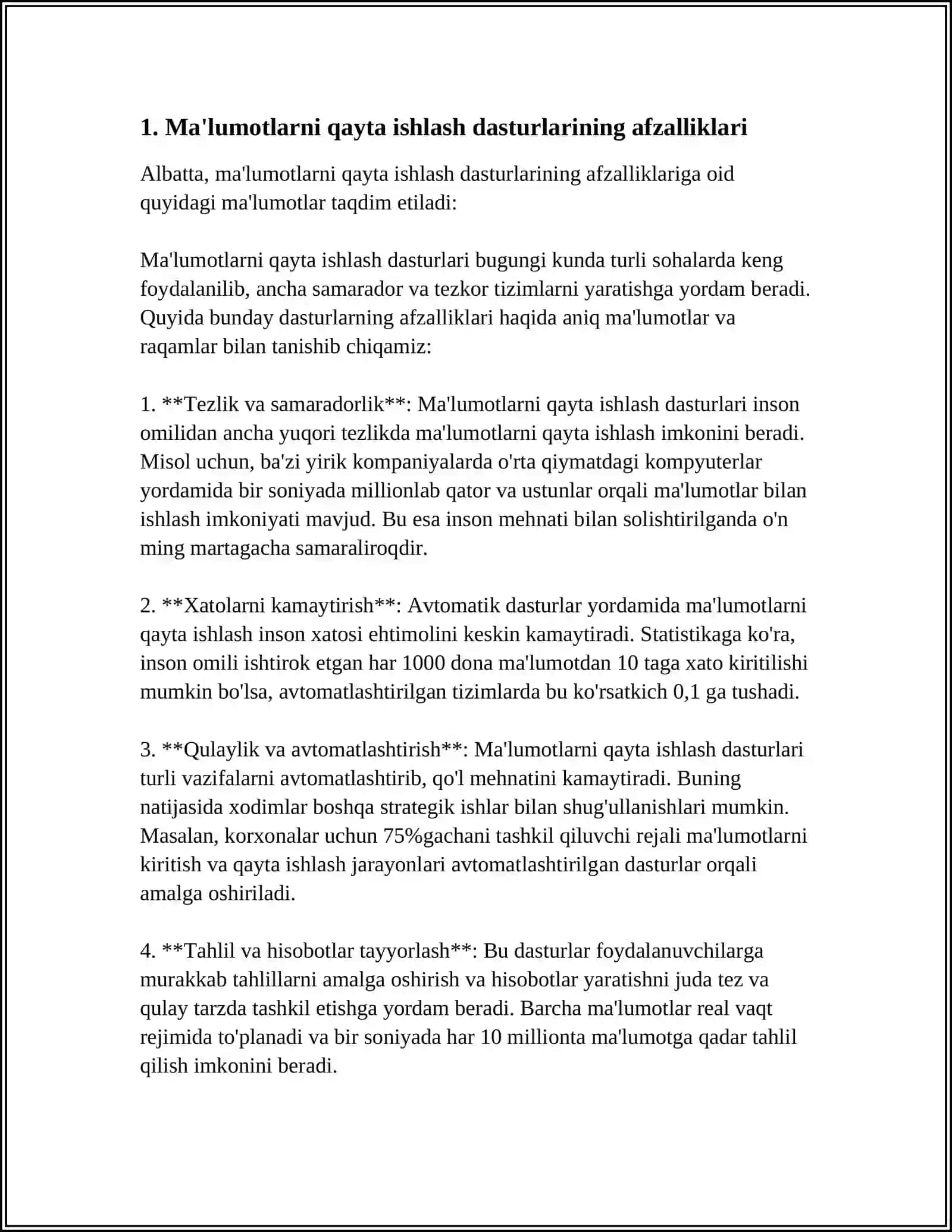 MATNLI MALUMOTLARNI QAYTA ISHLASH DASTURLARINING IMKONIYATLARI 4