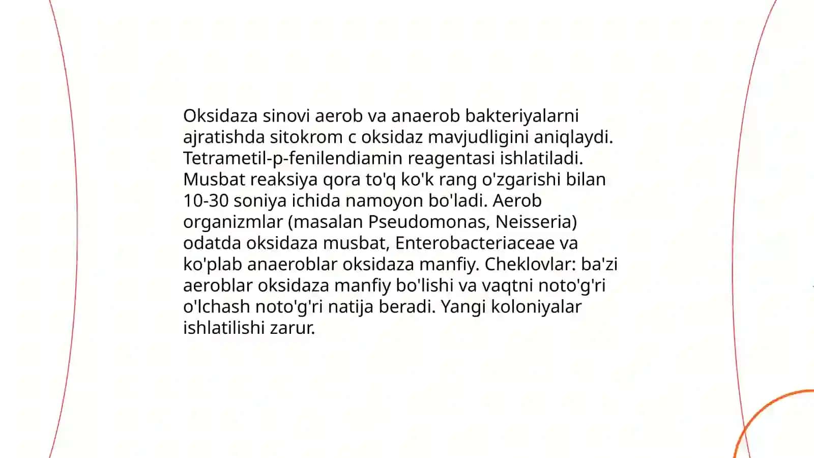 Bakteriyalarning biokimyoviy xususiyatlarini defferensial diagnostik maqsadda oʻrganish 4