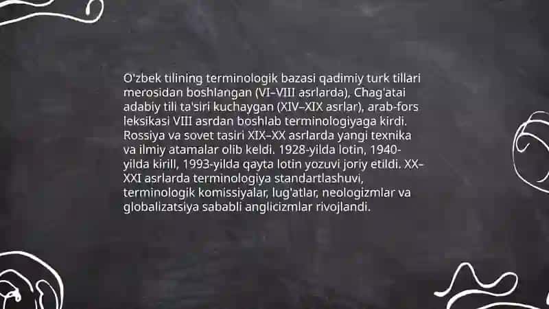 O'zbek tili va uning tillar terminidagi orni 4