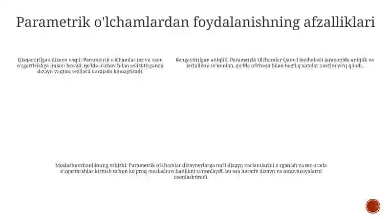 Parametrik Olchamlar Qatori 4