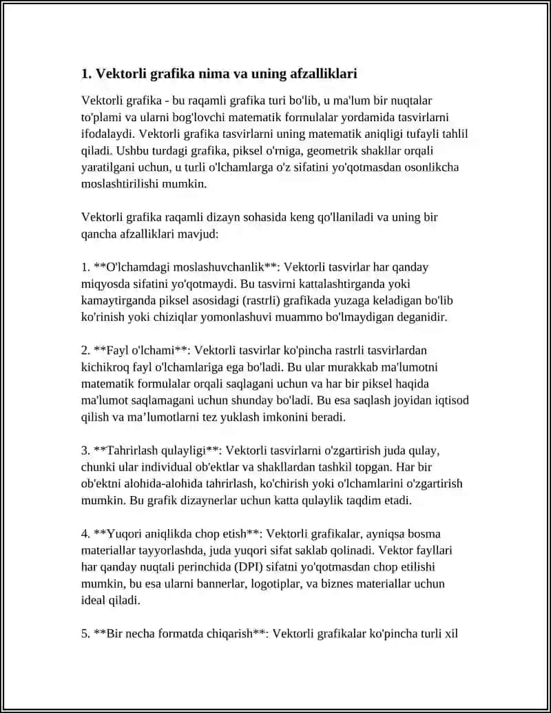 VEKTORLI GRAFIK MUHARRIR PAKETLARI VA ULARDA ISHLASH 4