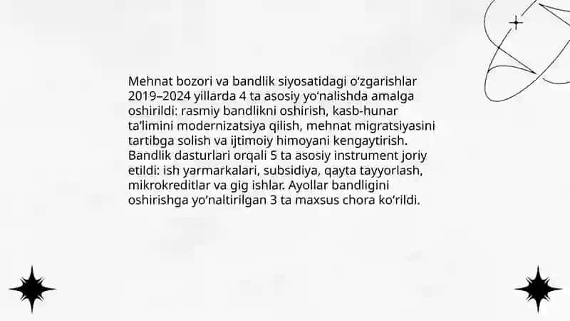 Oʻzbekiston Respublikasidagi ijtimoiy oʻzgarishlar 4