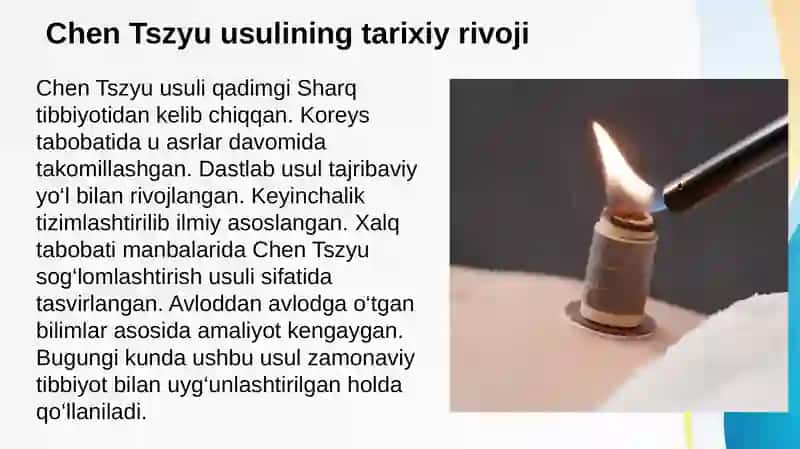 Koreys tibbiyotida Chen Tszyu usuli 4