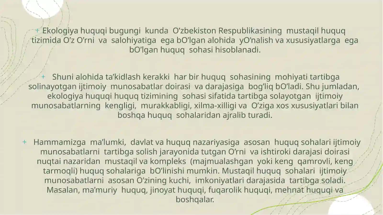 Ekologik huquq asoslari va manbalari 4