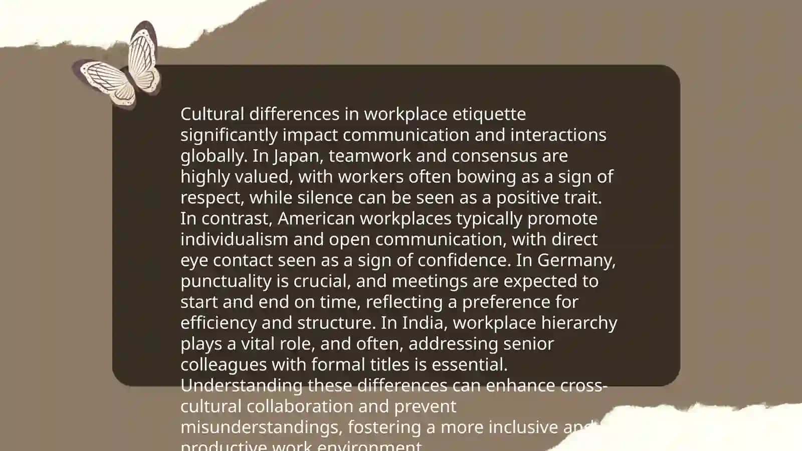 Cultural Difference 4