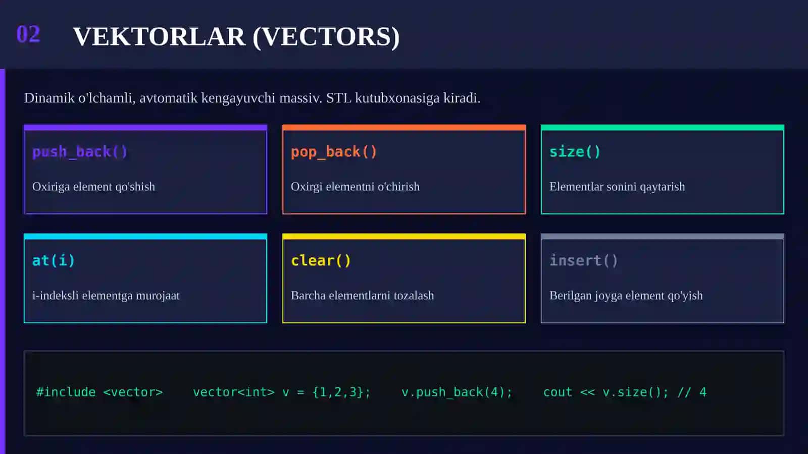 C++ DASTURLASH 4