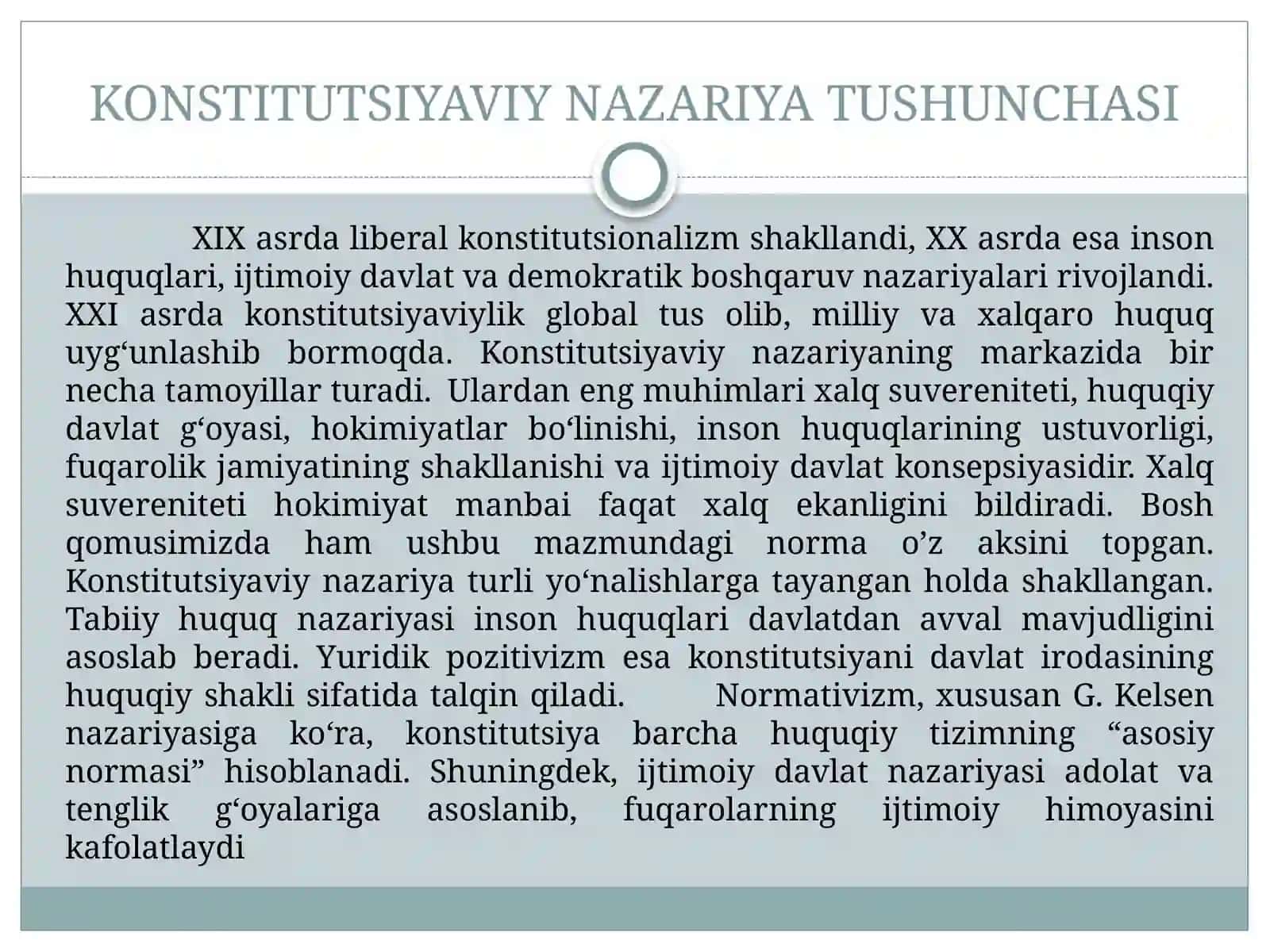 Konstitutsiyaviy nazariya asoslari 4