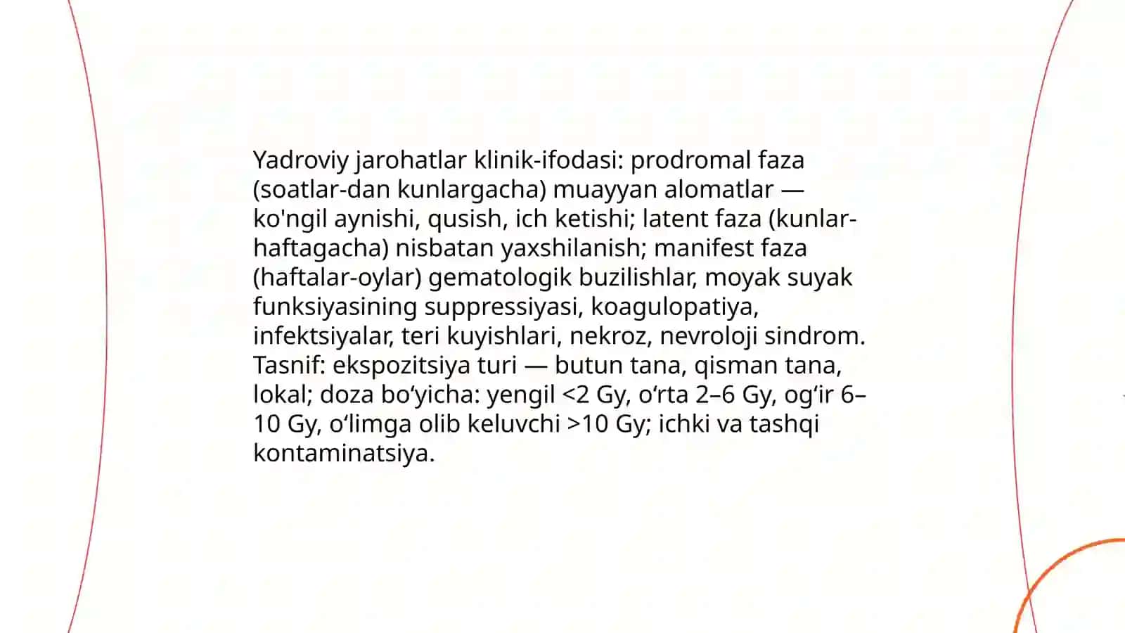 Favqulodda vaziyatlarda vujudga keluvchi jaroxatlanish o'choqlarining tibbiy - taktik tavsifi 4