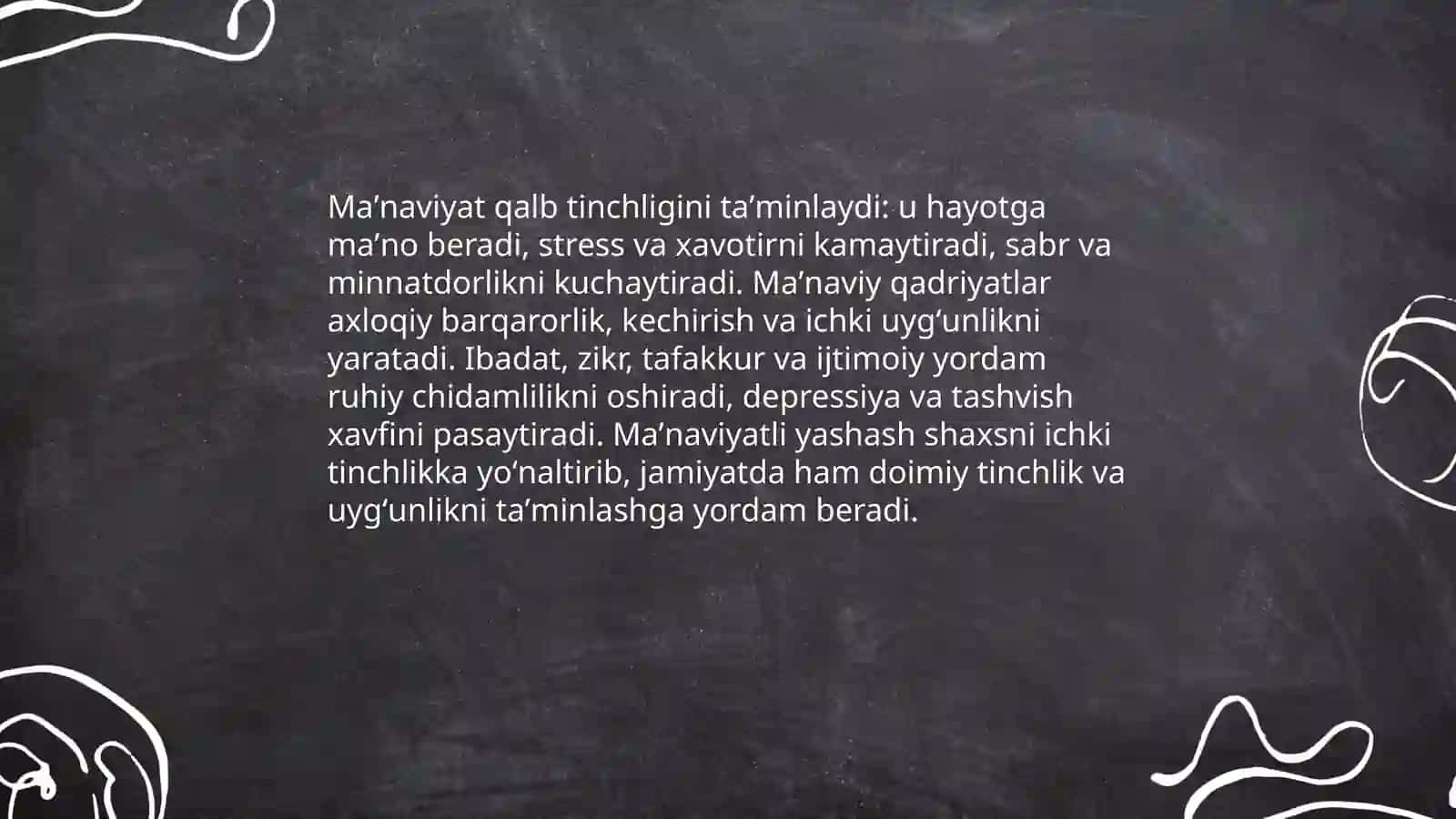 Maʼnaviyat inson qalbining eng buyuk boyigi 4