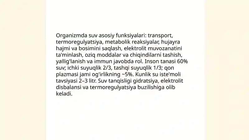 Suvning gigiyenik fiziologik epidiyamilik ahamiyati 4
