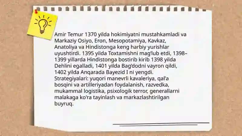 Amir Temur – buyuk davlat arbobi 4