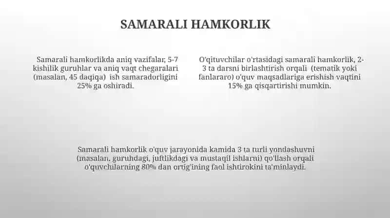 Talimiy faoliyatni tashkil qilish va unga rahbarlik qilish 4