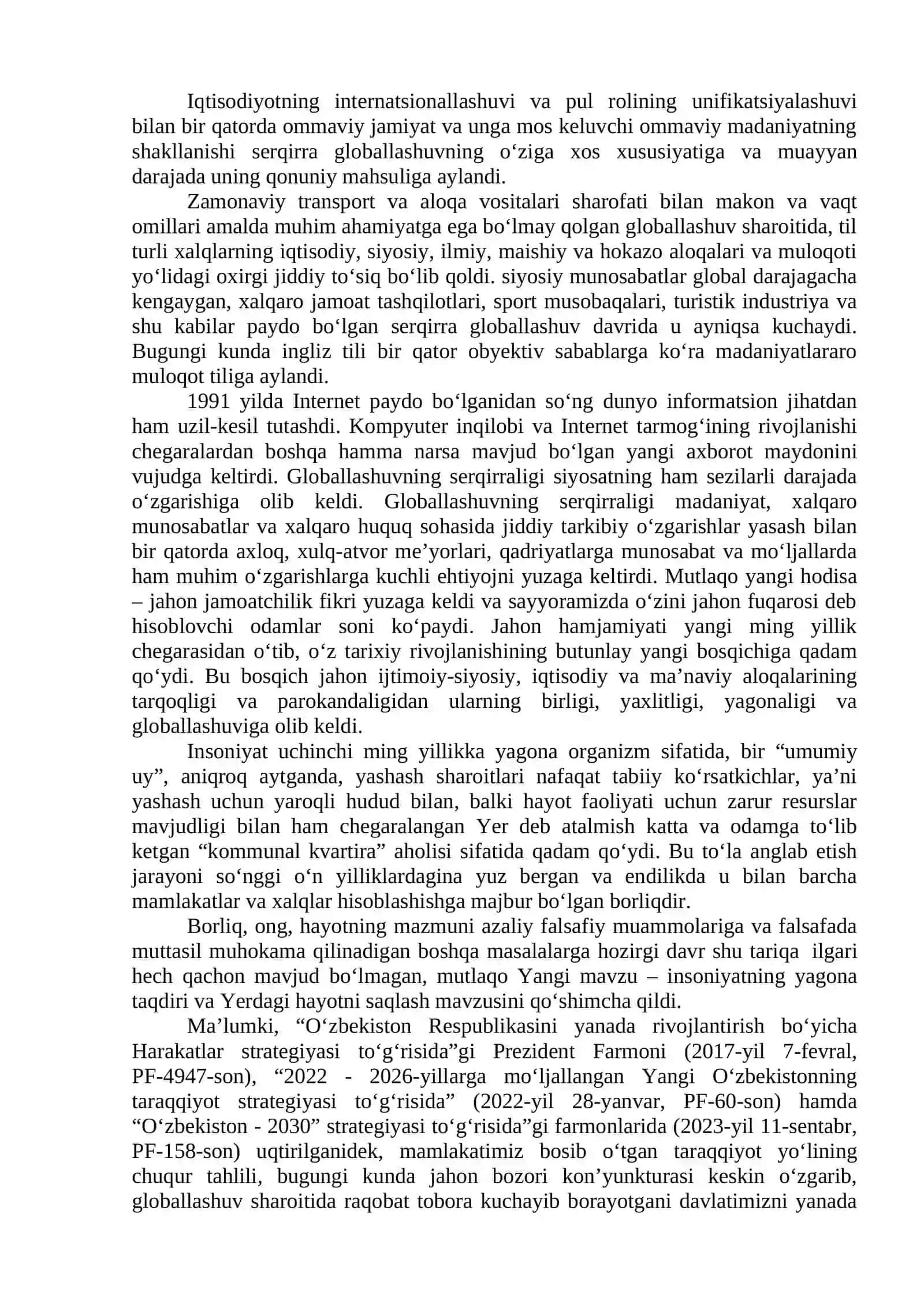 Global jarayonlar va barqaror taraqqiyot falsafasi 4