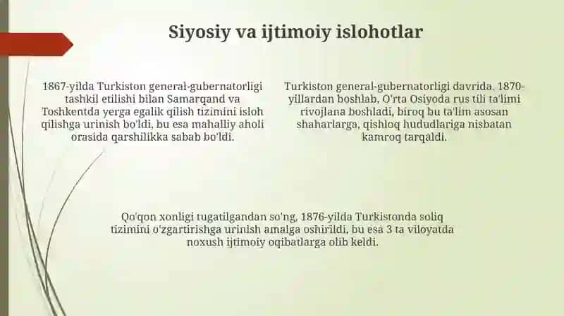 Turkistonda general-gubernatorligining tashkil topishi 4