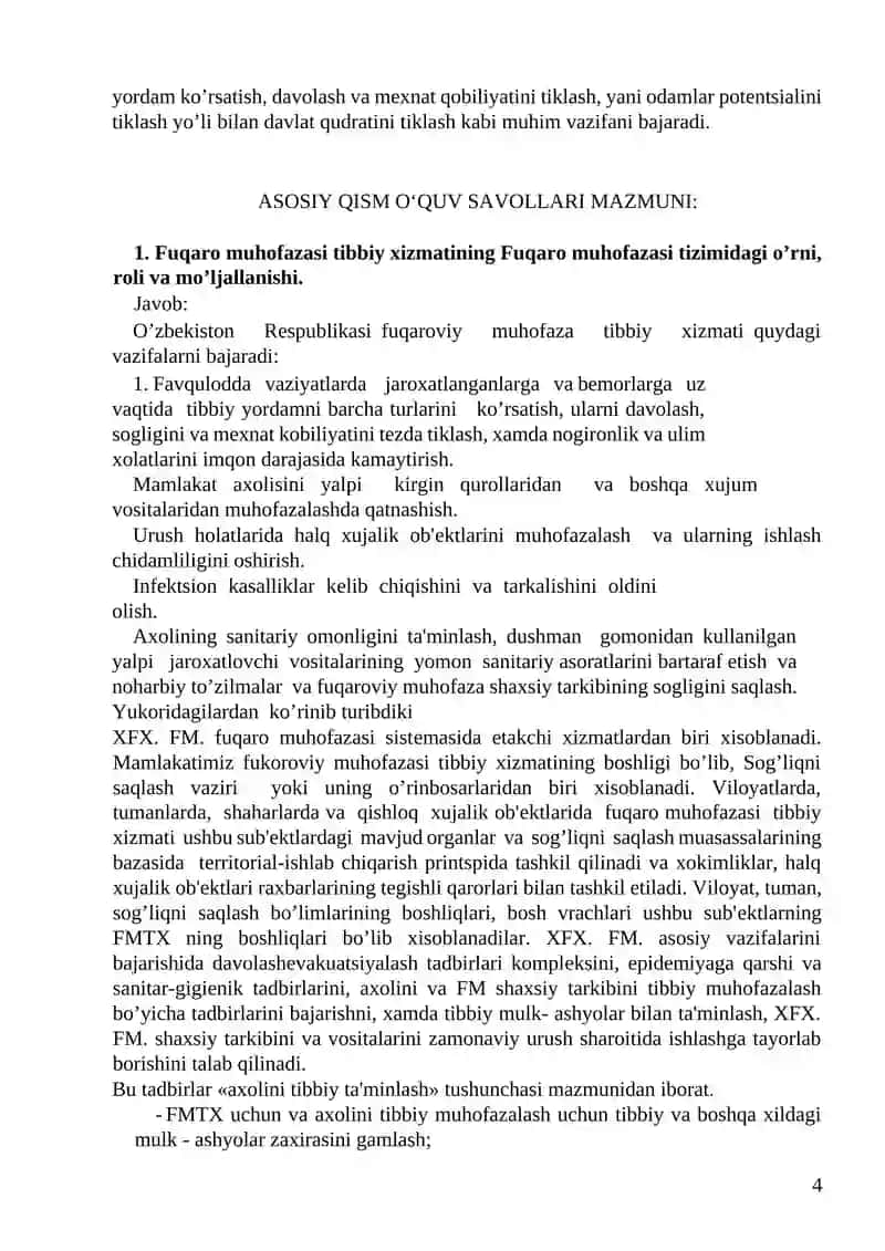 FUQARO MUHOFAZASI TIBBIY XIZMATI VAZIFALARI 4