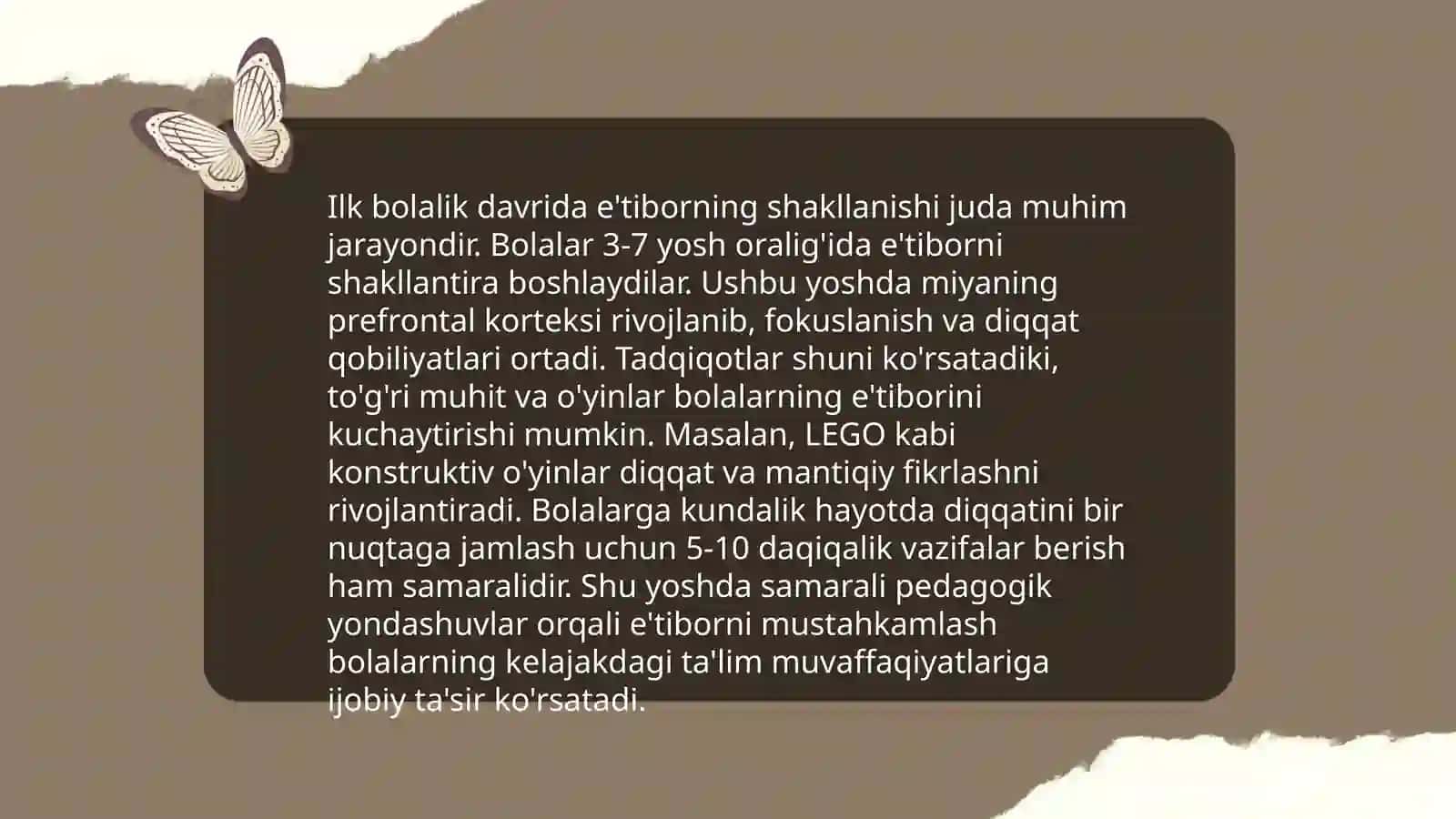Ilk bolalik davrida kognitiv jarayonlar va nutqning rivojlanishi 4