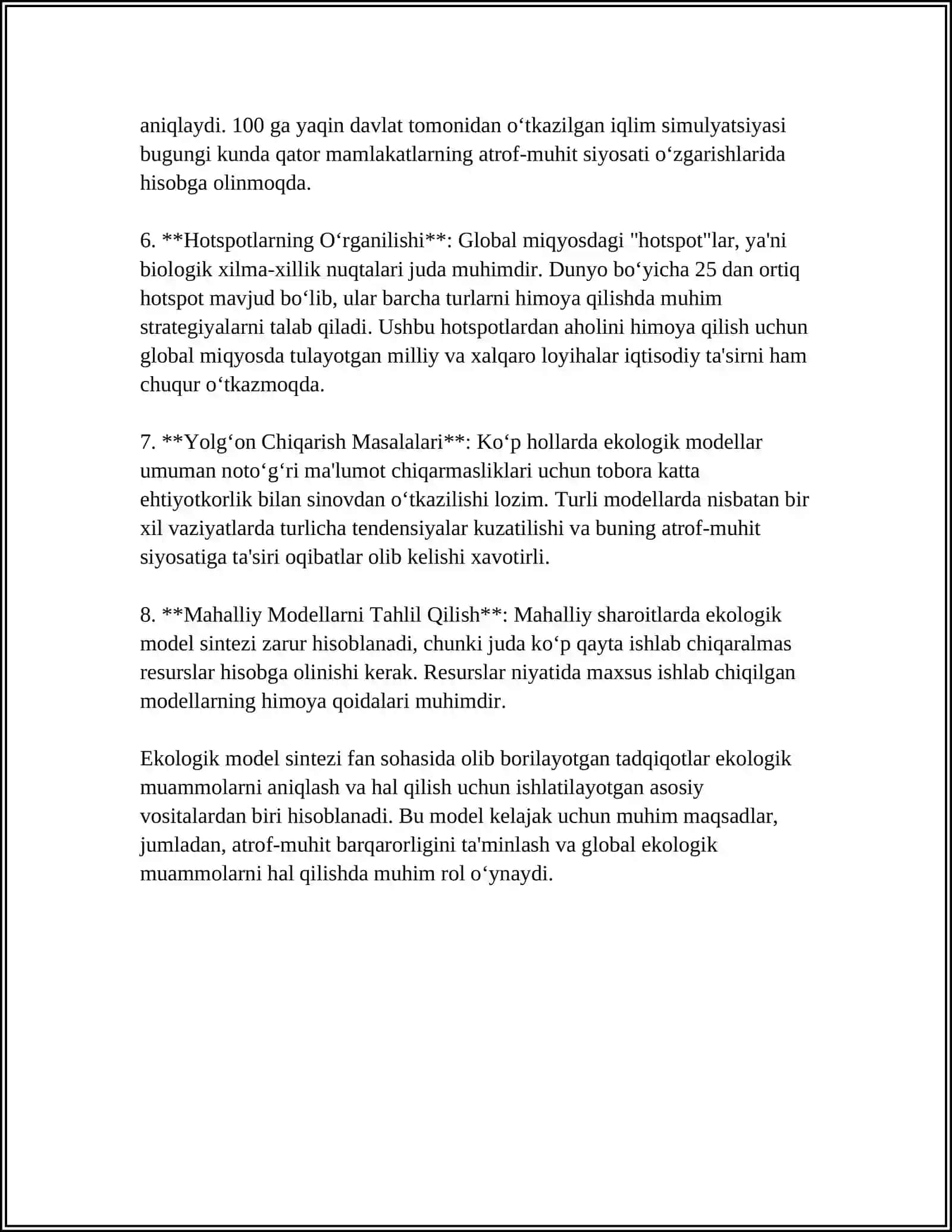Ekologik-Matematik Modellash 4