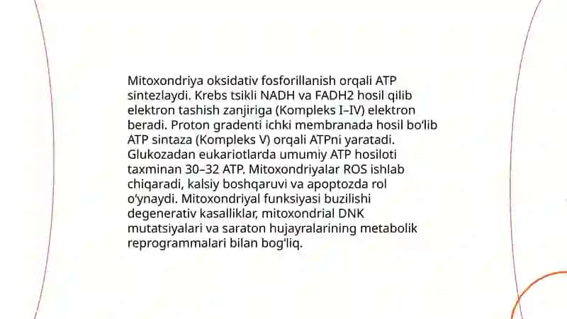 Hujayrada modda, energiya va ma'lumotlar oqimi. Hujayra proliferatsiyasi muammolarining tibbiyotdagi roli 4