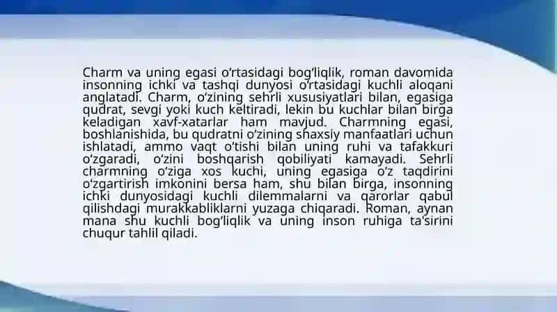 Onore de Balzak Saĝri teri tilsimi romani 4