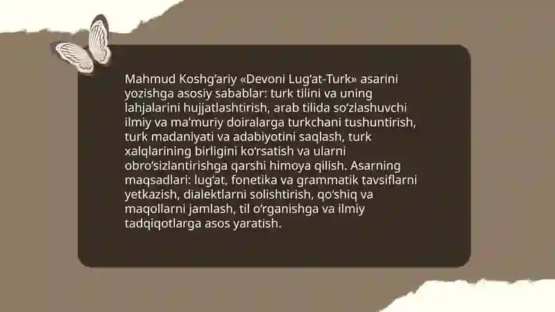 Mahmud Koshg’ariy “Devoni Lug’at-Turk” 4