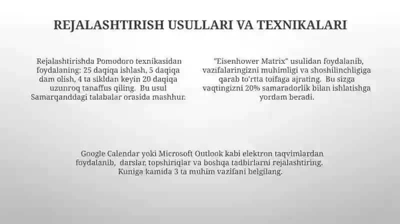 Shaxsiy akademik faoliyat va uni tashkil etish vositalari 4