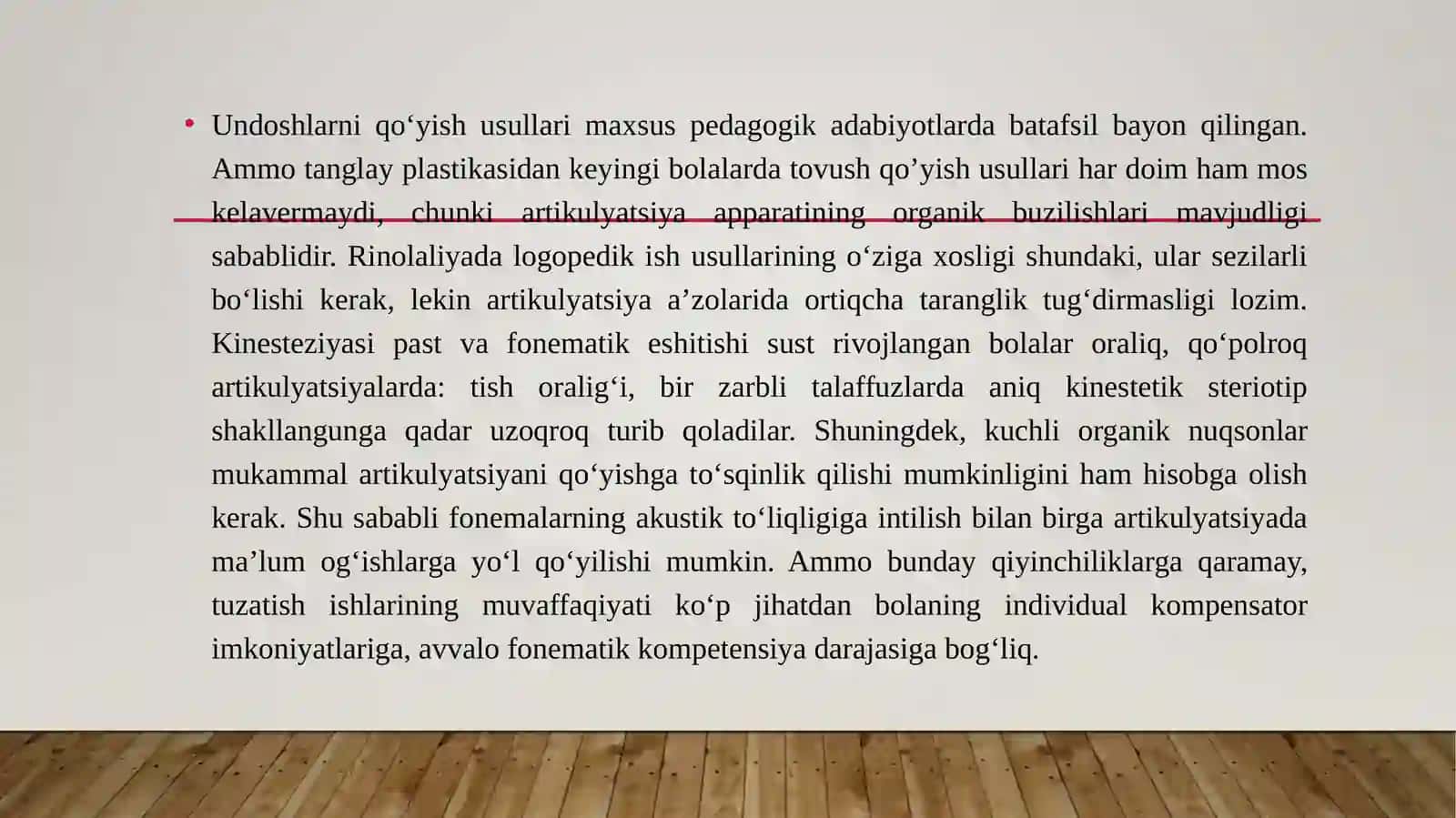 Rinolaliyalarda tovushlar talaffuzini tekshirish 4