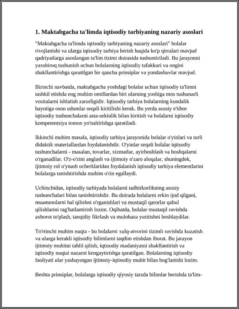 MAKTABGACHA TALIM TASHKILOTLARIDA IQTISODIY TARBIYANI TASHKIL ETISH VOSITALARI 4