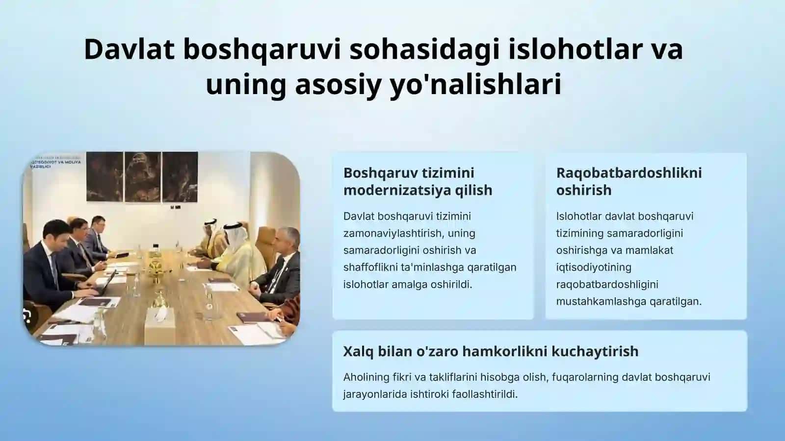 Mustaqillik yillarda davlat boshqaruv tizimida amalga oshirilgan islohotlar 4