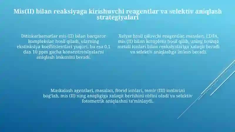 Mis5MAANS.S 2,4 ishtirokida fotometrik aniglash mavzusi bo'vicha 4