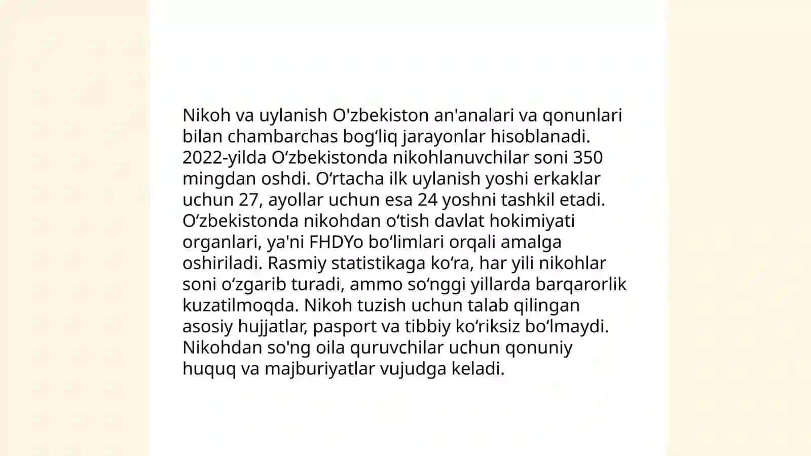 Bo'lajak oila qurish masalasi 4
