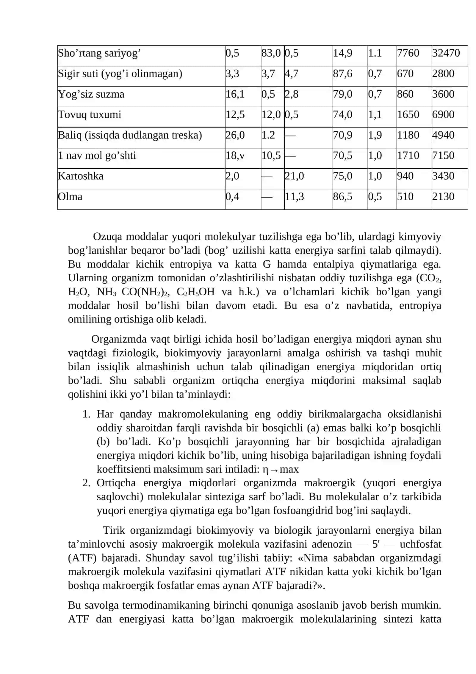 Bioenergetika mavzusida tayyor sifatli refarat va mustaqil ish 4