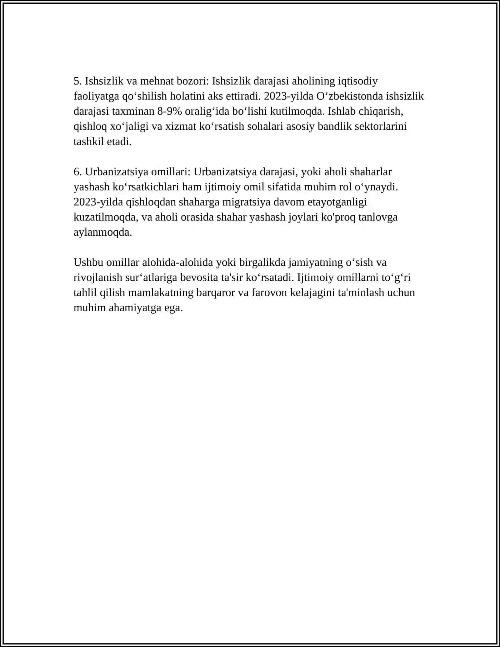 SHAXS RIVOJLANISHIGA TAʼSIR ETUVCHI OMILLAR 4