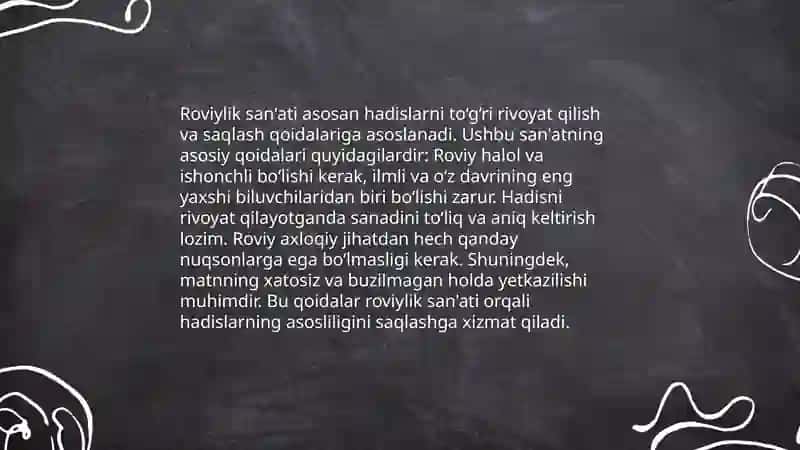 Roviylik san'ati haqida 4