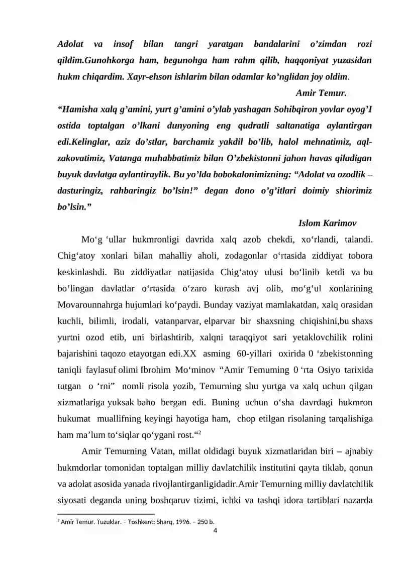 AMIR TEMUR DAVRIDA DAVLAT BOSHQARUV TIZIMI 4