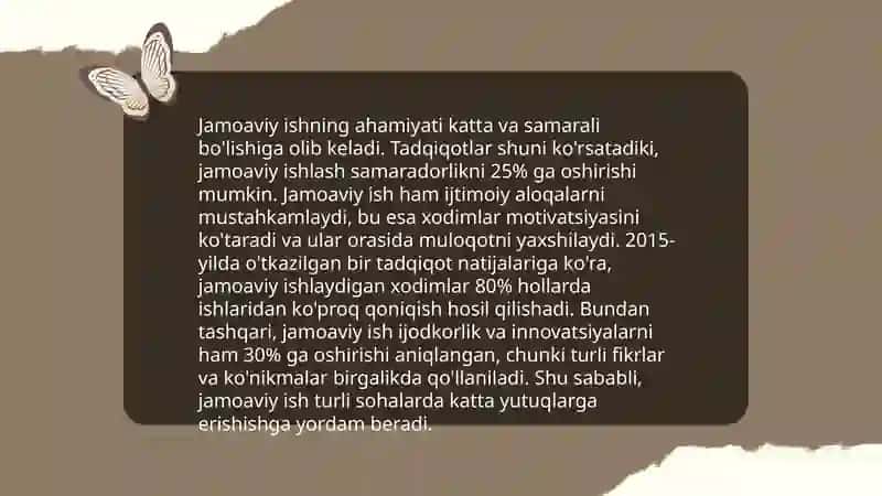 Tarbiya metodlarining jamoaning rivojlanish darajasi 4