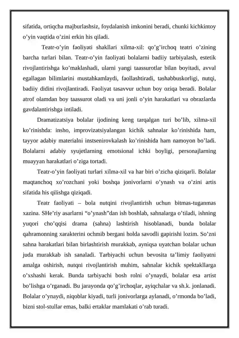 Teatr - saxnalashtirish faoliyati 4