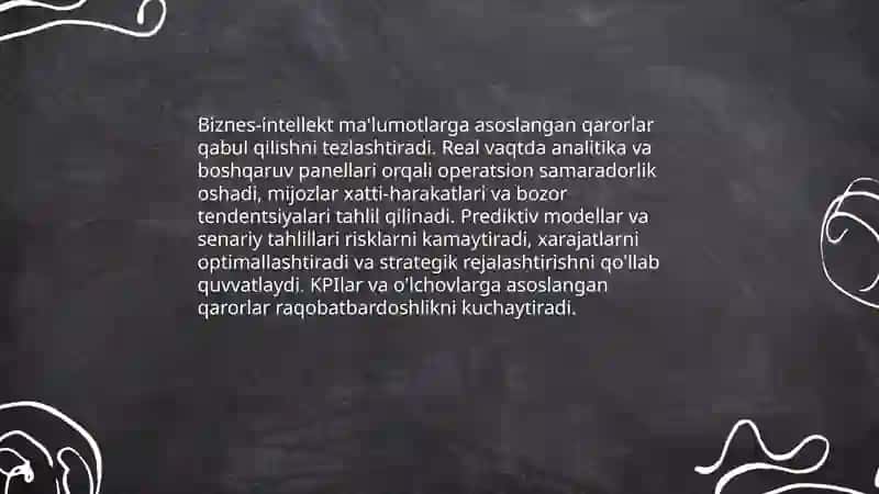 Biznes-intellekning roli raqobatdoshlikni oshirishda 4