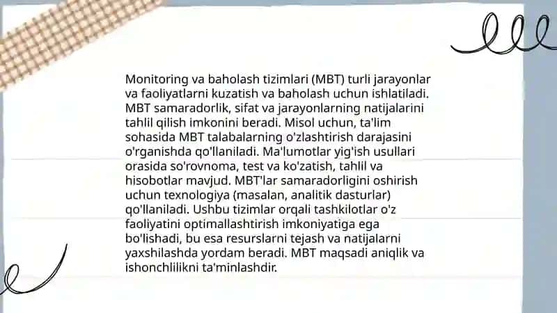 Ta'lim sifatini boshqarish monitoringi 4