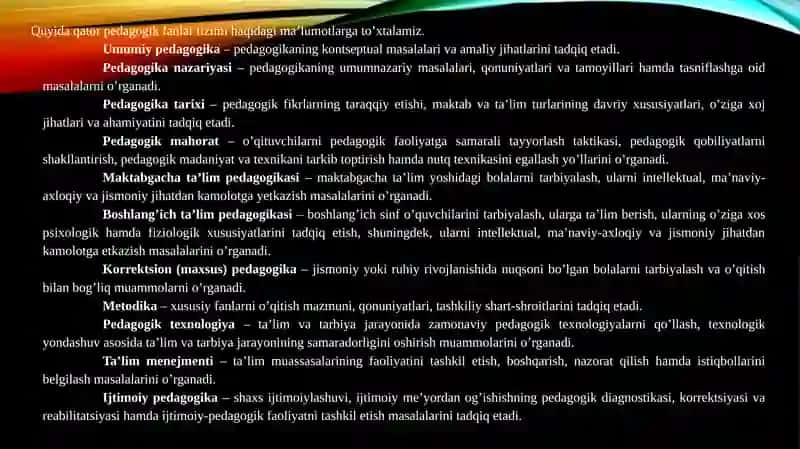 Ijtimoiy Pedagogika fanining jamiyat taraqqiyotidagi o'rni 4