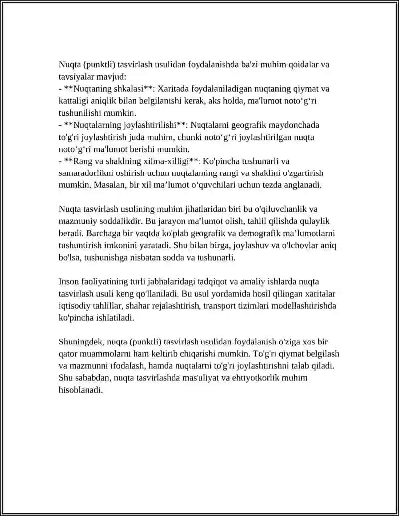 KARTOGRAFIK TASVIRLASH USULLARI 4