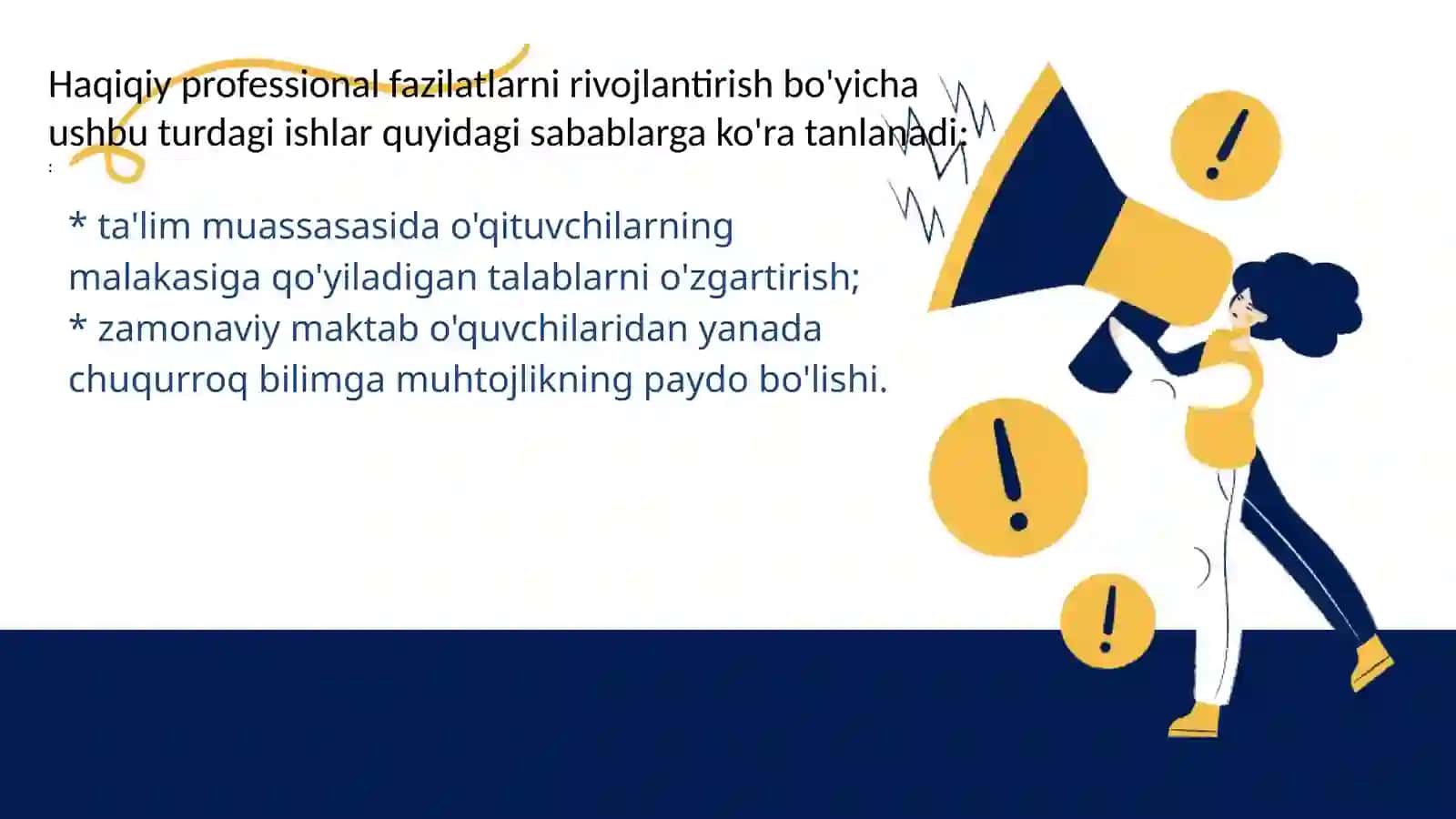 O'qituvchining kasbiy va shaxsiy o'zini rivojlantirishi 4