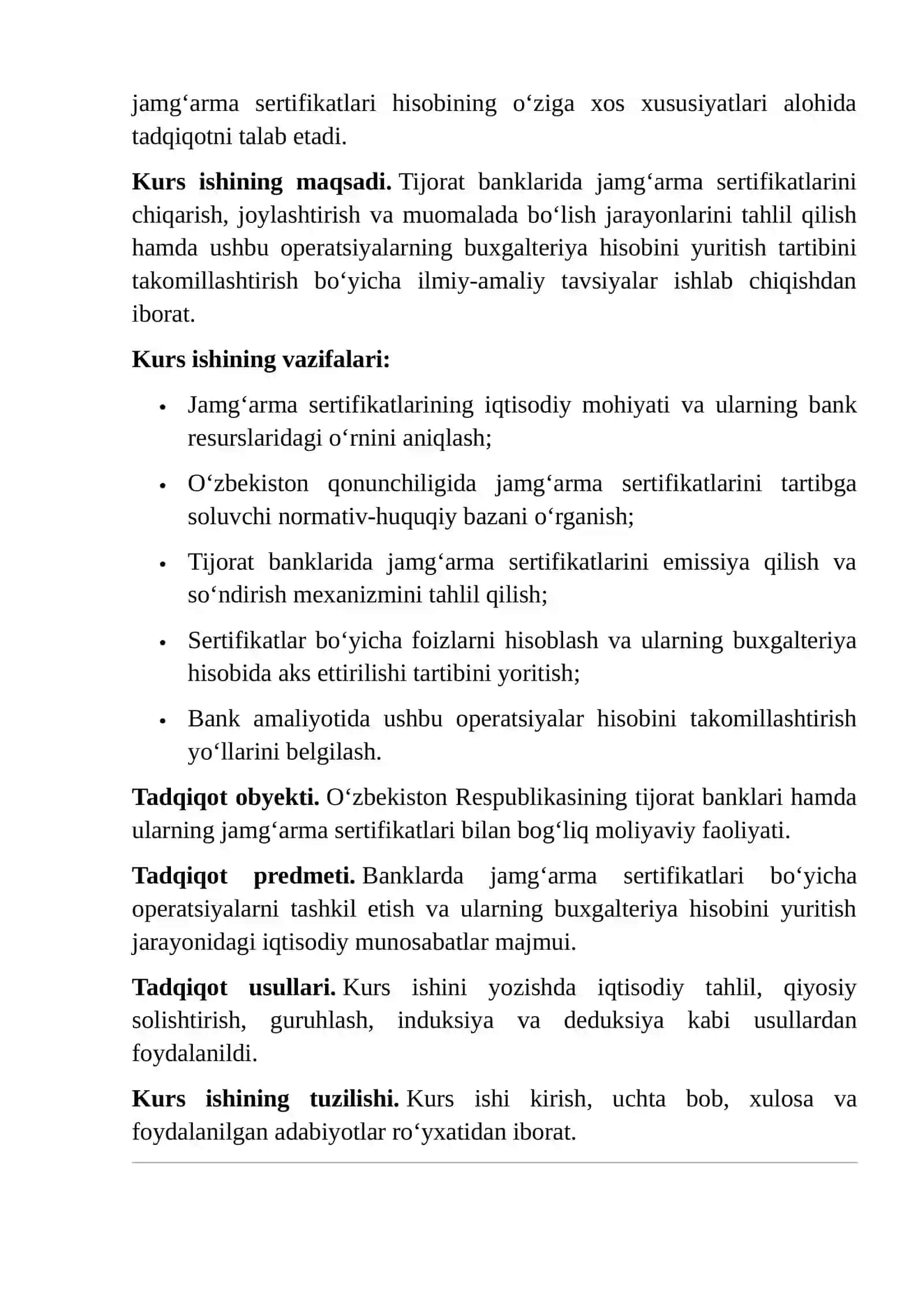 JAMG'ARMA SERTIFIKATI BO'YICHA OPERATSIYALAR VA ULARNING HISOBI 4
