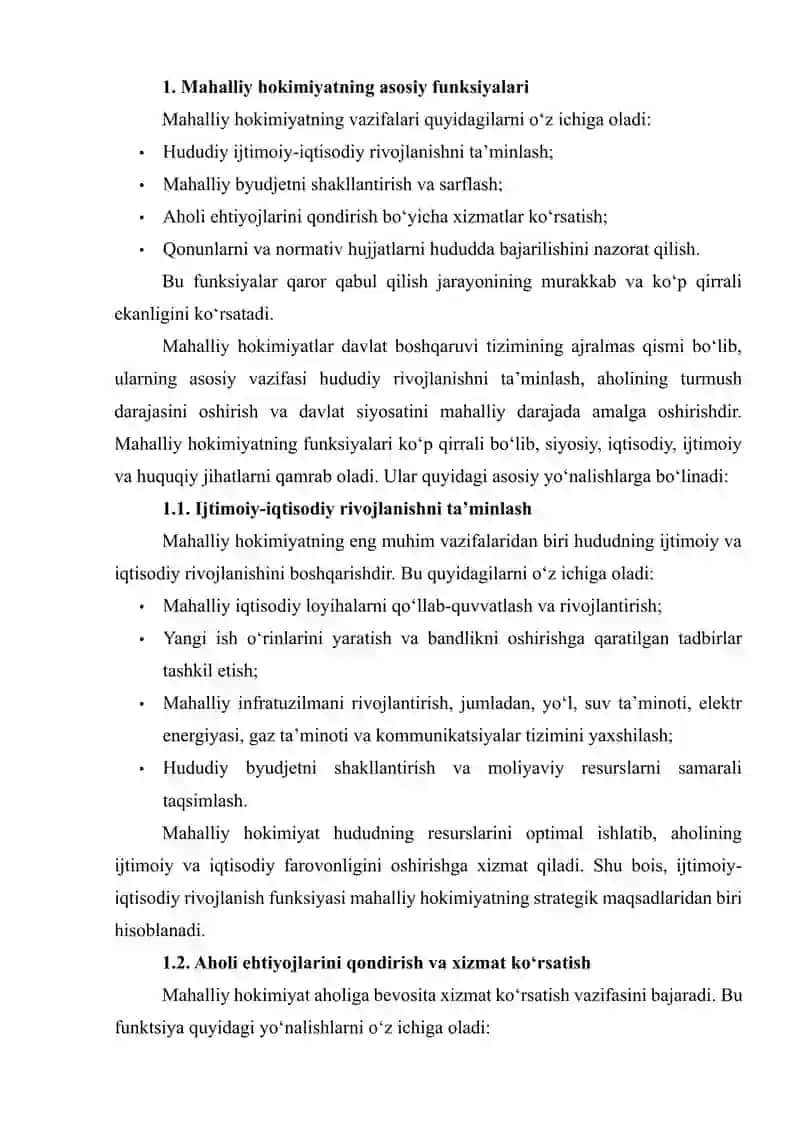 Mahalliy hokimiyatda Qaror Qabul Qilish Jarayoni va Muammoni Keng Tahlil Qilish 4